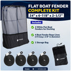 Set of 4 Boat Fenders for Contour Bumpers (24" x 6-7/8" x 2-1/2")