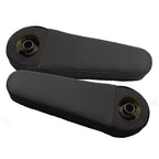 Leather Synthetic Armrest Cover for Honda Element (2005–2011) Black Orange Stitch