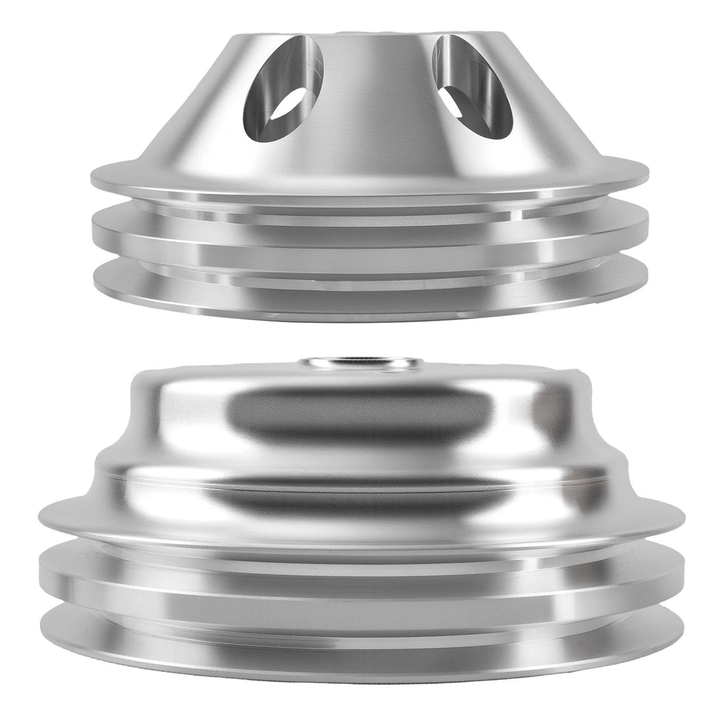 Groove Pulley System for Chevy Small Block SBC (265–400 V8) Aluminum