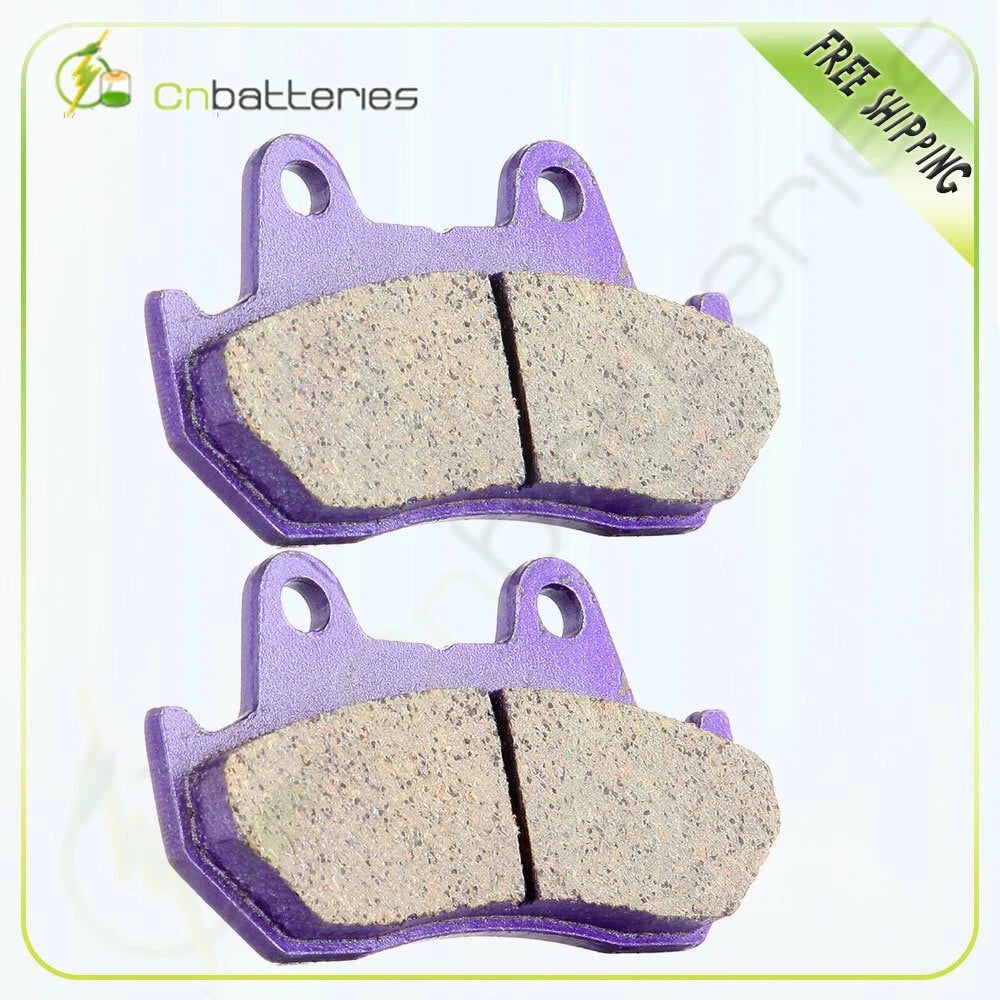 Set of 2 Front and Rear Brake Pads for Honda VT1100C Shadow 1100 (1987–1990) Carbon Fiber