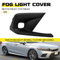 Front Right Fog Light Cover Trim for Honda Civic (2022–2024) Black Plastic