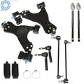 Set of 10 Front Control Arms Ball Joints Tie Rod Ends for GMC Acadia (2007–2016)