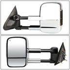 Chrome Towing Mirror for Silverado/Sierra (2014–2020) - Powered, Heated, LED Signal