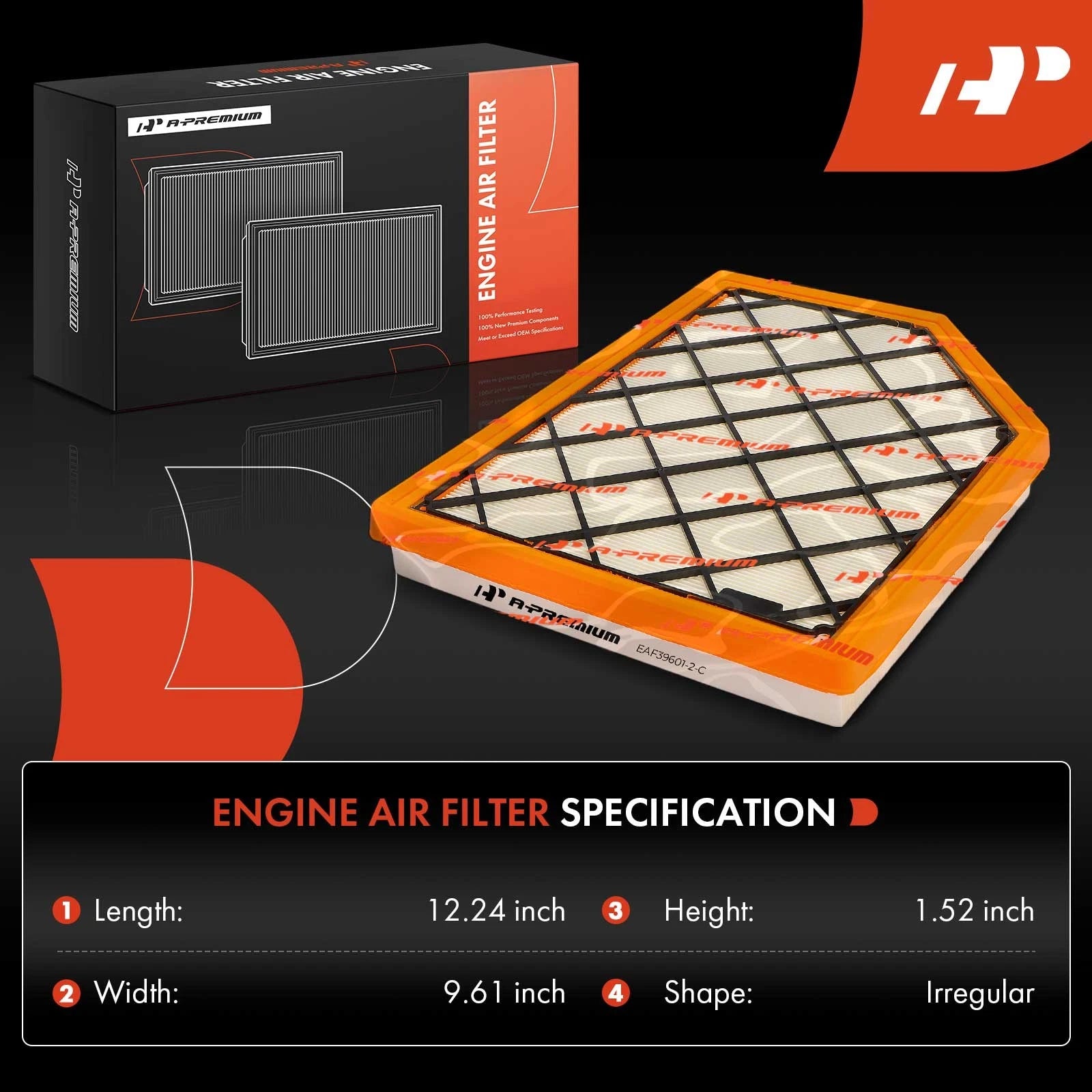 Engine Air Filter for Ford Ranger, Bronco V6 3.0L (2022-2026)