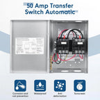 50 Amp Automatic Transfer Switch for RV Speedboats (120/240 V)