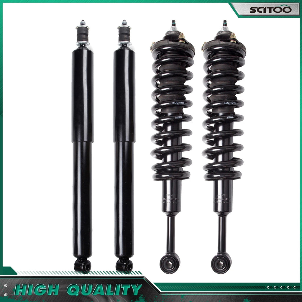 Front Complete Struts w/Spring & Rear Shock Absorber for Toyota Tacoma (2005–2015)
