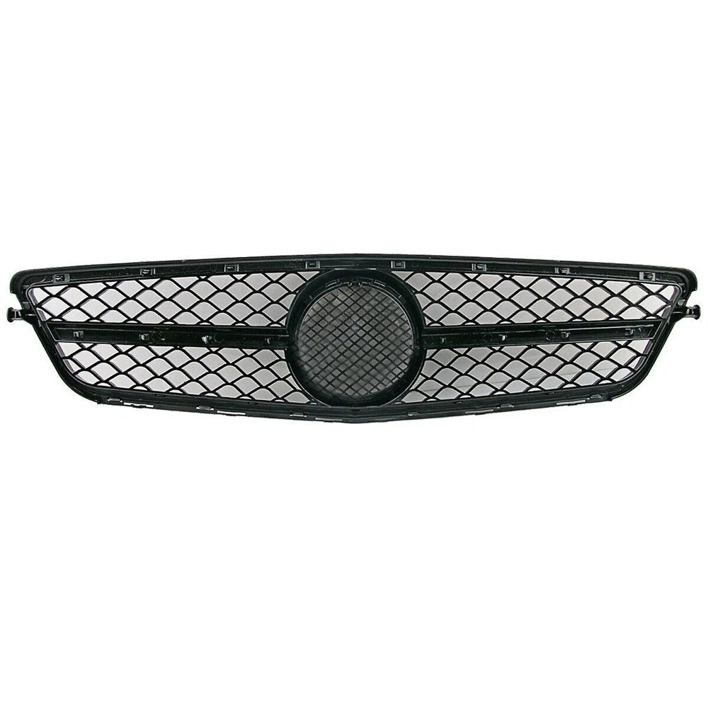 Front Grille for Mercedes Benz C63 C-Class W204 (2008–2013) Chrome Black