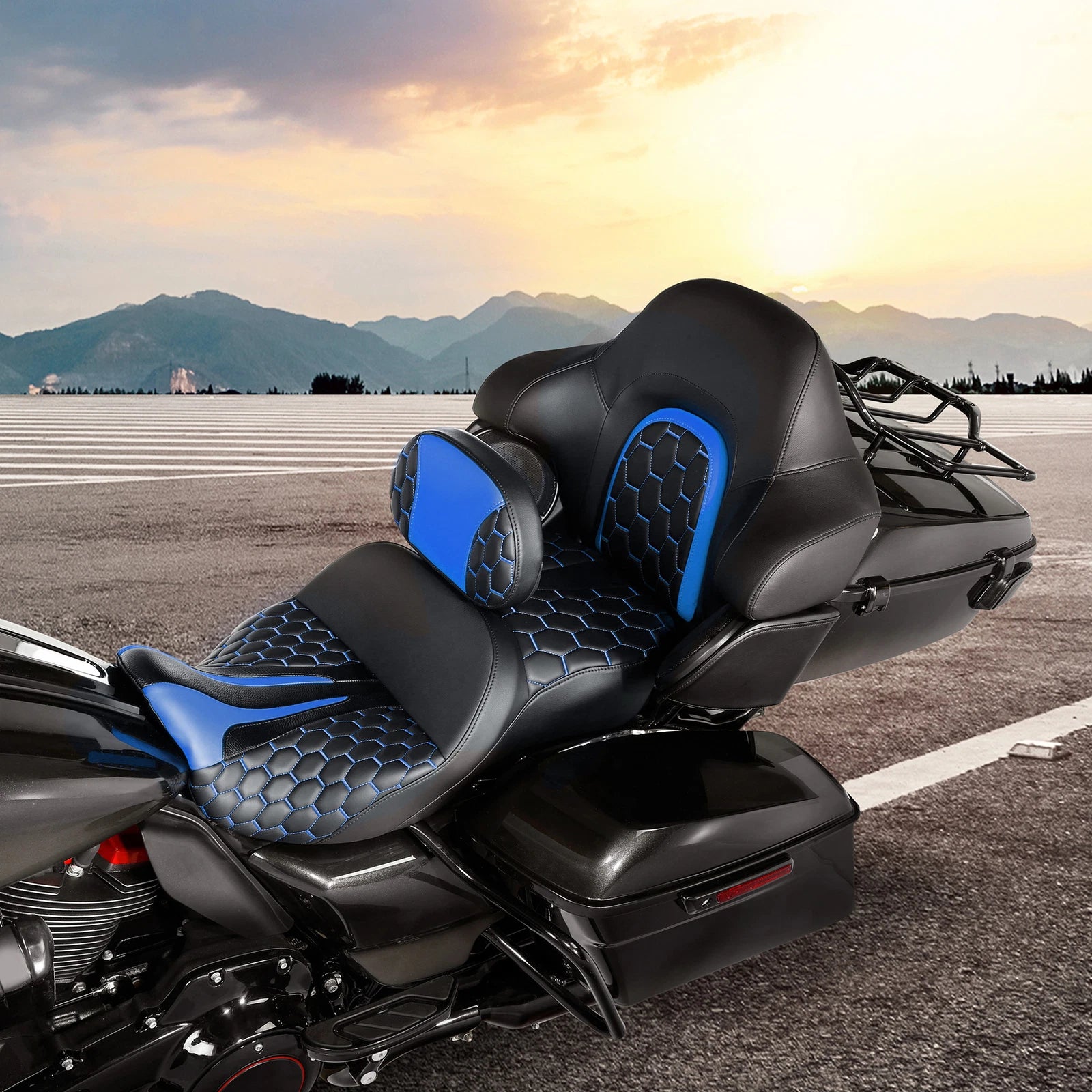 Rider Driver Backrest for Harley Electra Street Road Glide (1988–Present)