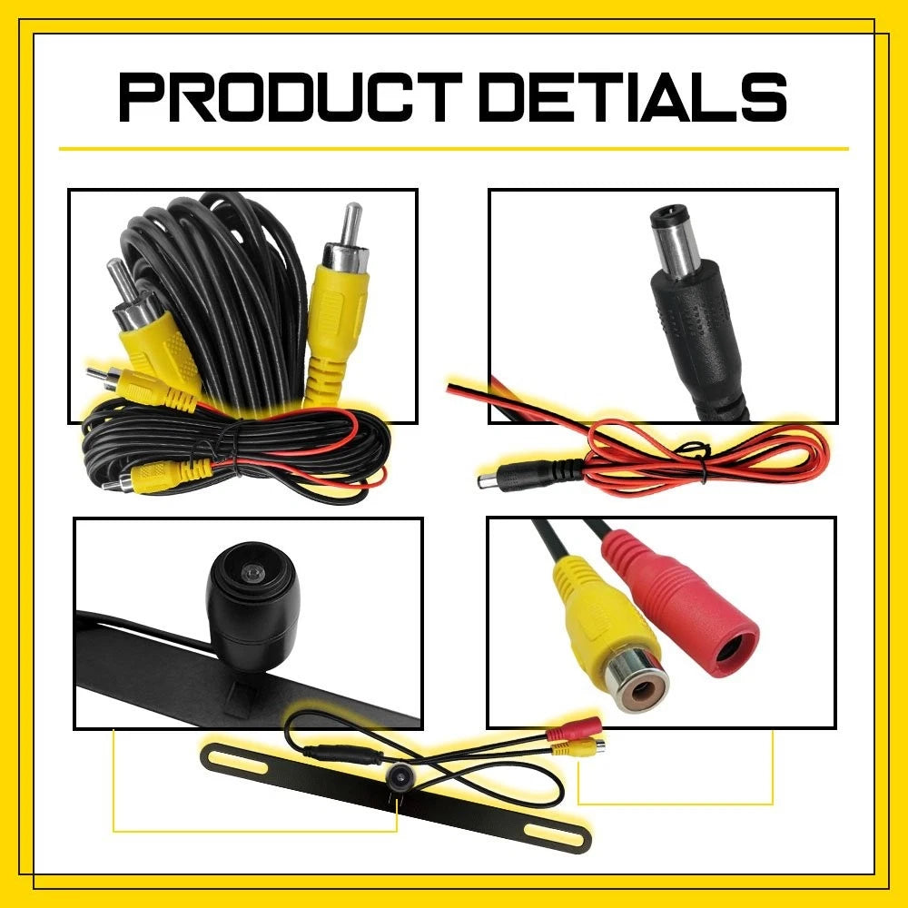 Backup Rear View Camera for - HD, Night Vision, Waterproof