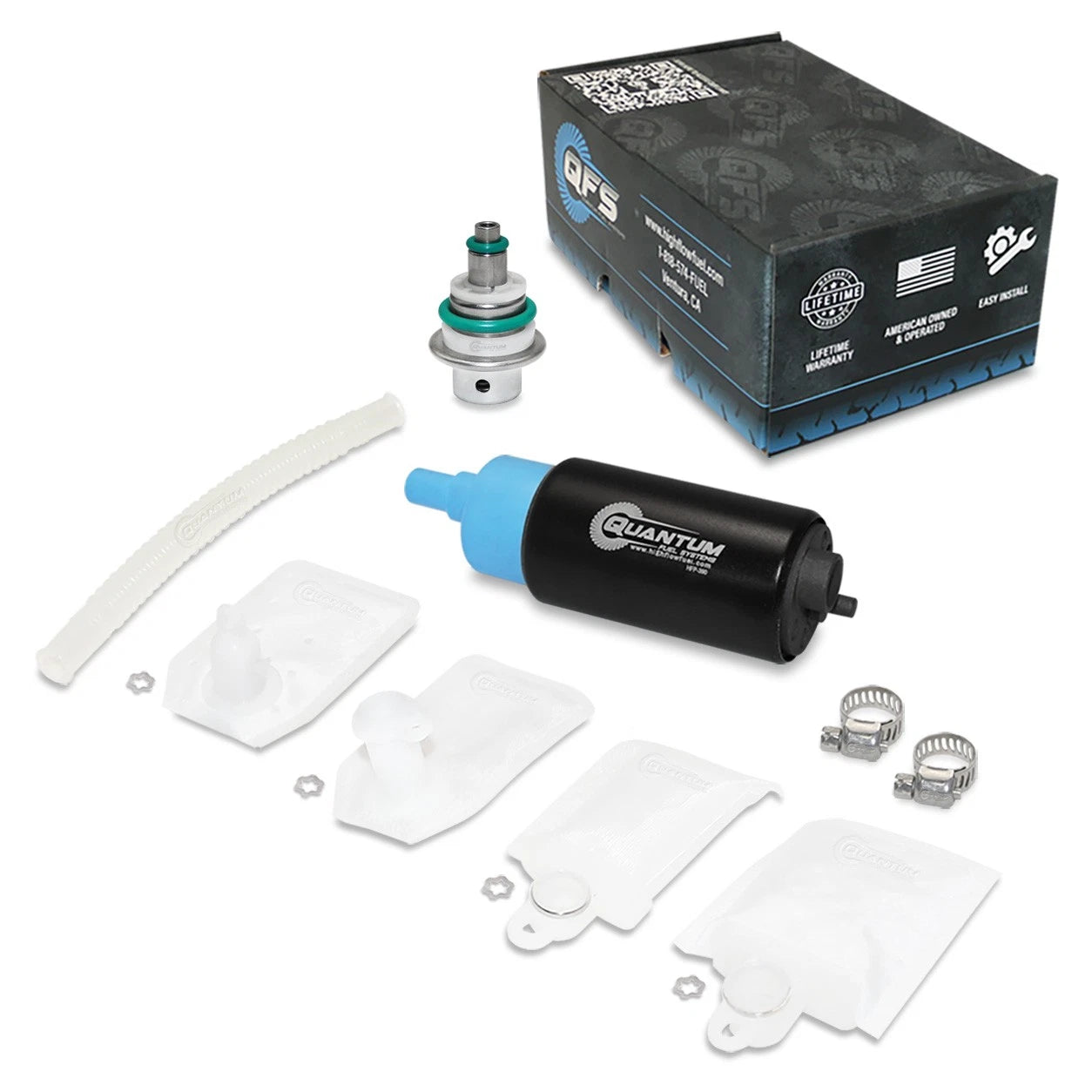 QFS Fuel Pump + Regulator + Strainer for Yamaha YBR250 (2007–2012) 1S4-E3910-11-00