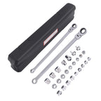 Flex Head Ratchet Wrench Set for 14mm–19mm (Chrome Vanadium) 25-Piece (2010–2010)