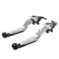 Silver Extendable Brake Clutch Levers for BMW F800GS/Adventure, F800R (08-18)