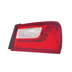 Replacement Passenger LED Outer Tail Light Assembly for 2016-2018 Chevy Malibu