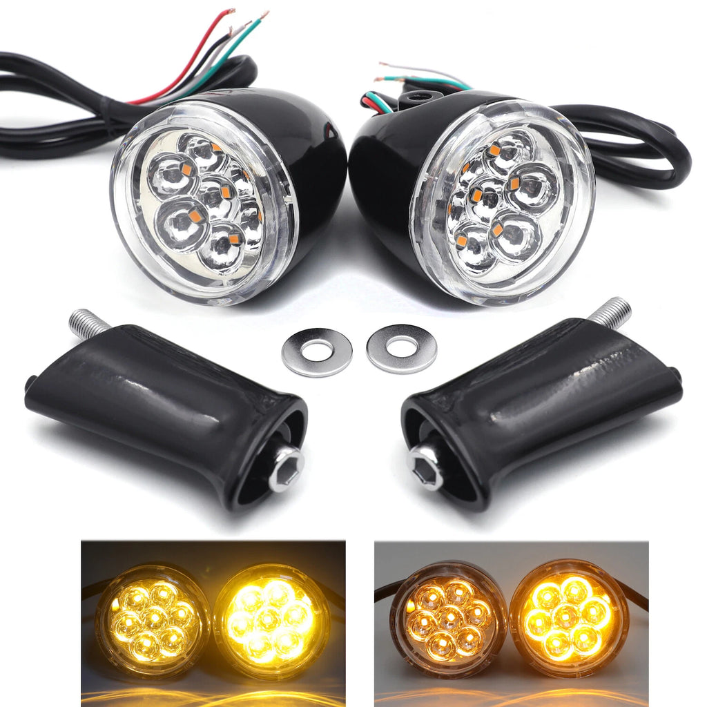 Clear Rear Run Brake Turn Signal Light Indicator for Harley Sportster 883 1200 (1992–2017)