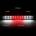 Dual Row LED Third Brake Light for Chevy Colorado (2004–2012) Chrome