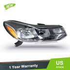 Right Side Headlight Chrome Halogen for Chevrolet Trax (2017–2019)