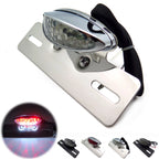 Chrome Cat Eye Rear Taillight for Motorcycle (Custom Fit)