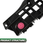 Set of 2 Front Bumper Bracket Supports for Lexus ES350 ES300h (2013–2018)