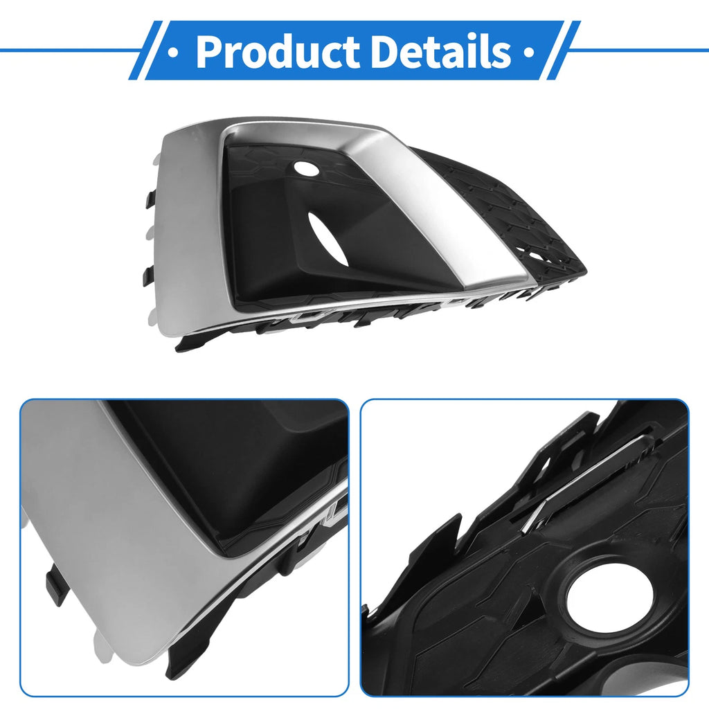 Front Right Fog Light Grill for Audi A5 (2021–2023) No. 8W6807682T3Q7 ABS