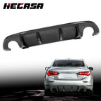 Carbon Fiber Rear Diffuser Bumper Lip Spoiler for Infiniti Q50 (2014–2017)
