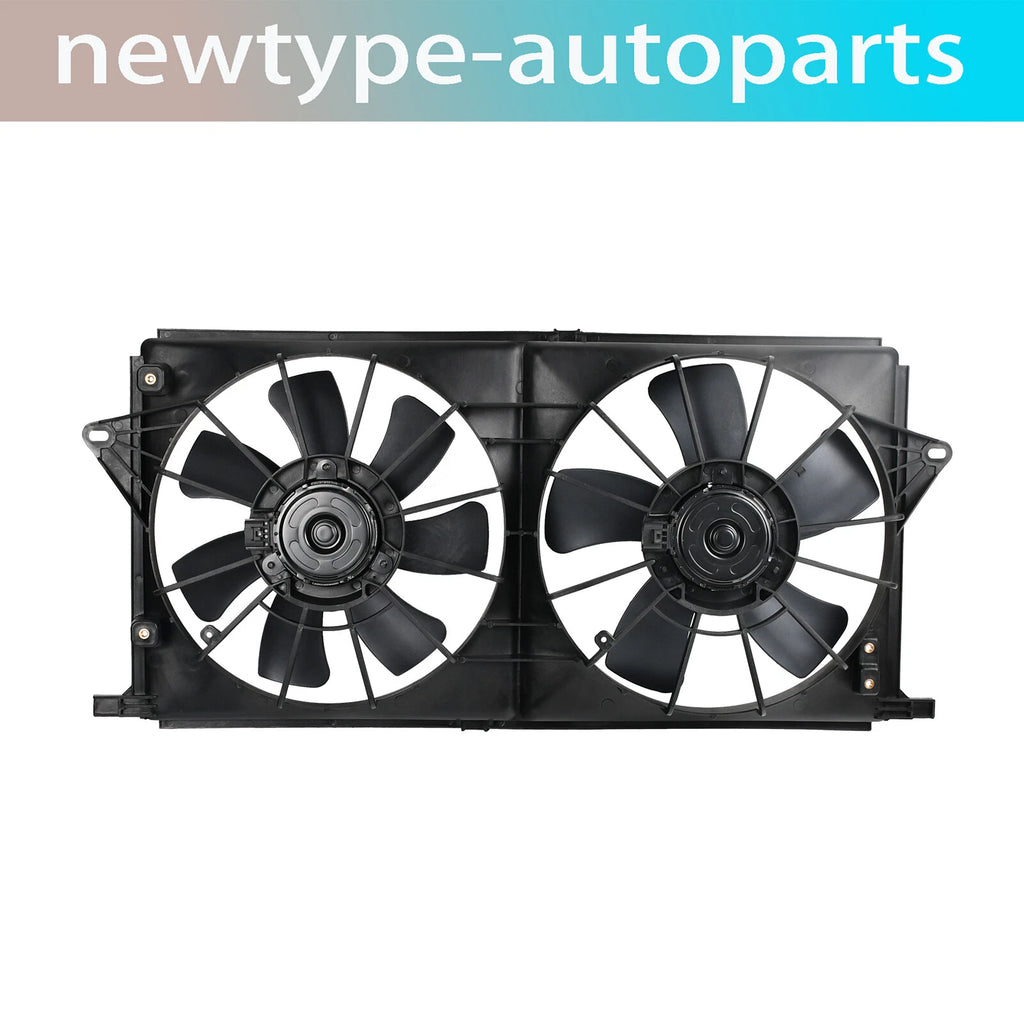 Dual AC condenser radiator cooling fan for Cadillac DTS, Buick Lucerne (2006–2011)