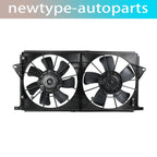 Dual AC condenser radiator cooling fan for Cadillac DTS, Buick Lucerne (2006–2011)