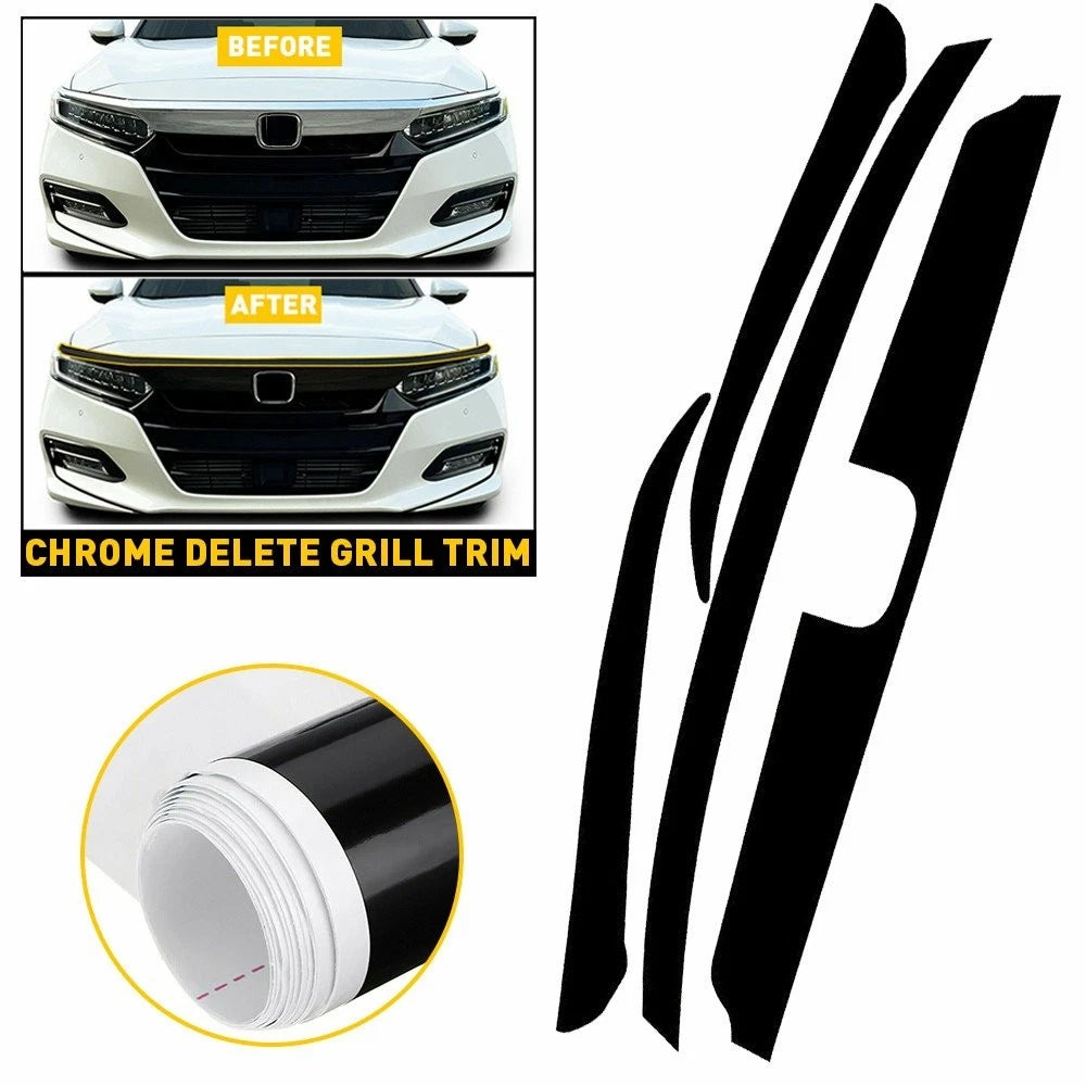 Front Grille Blackout Vinyl Trim for Honda Accord (2018–2020)