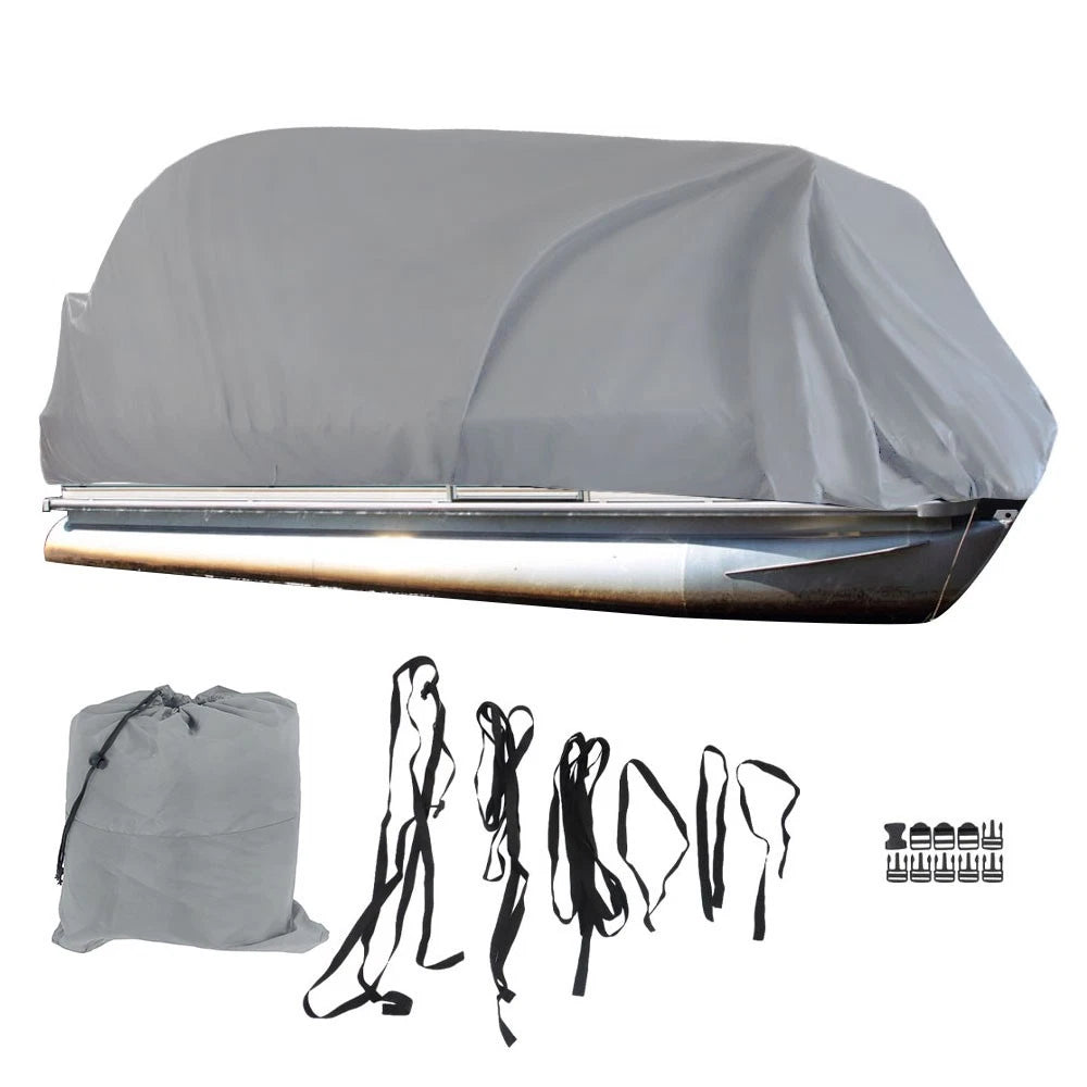 Waterproof Heavy Duty Pontoon Boat Cover for 21-24 Ft (2021–2024)