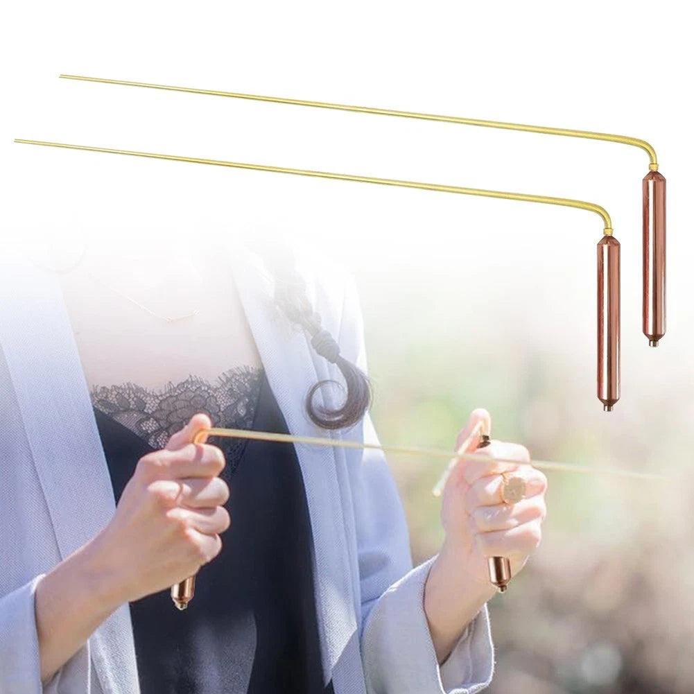 Set of 2 Copper Dozing Rods for Paranormal Investigation