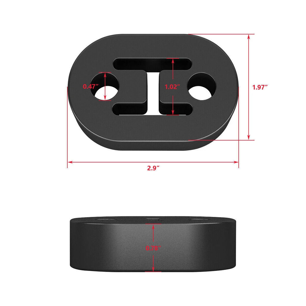 Performance Polyurethane Rubber Exhaust Hangers for Universal (4Pc)