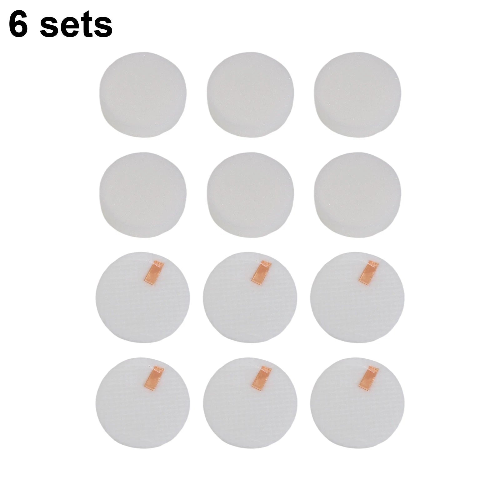Set of 6 Foam Felt Pre Motor Filter Kit for LVAC300
