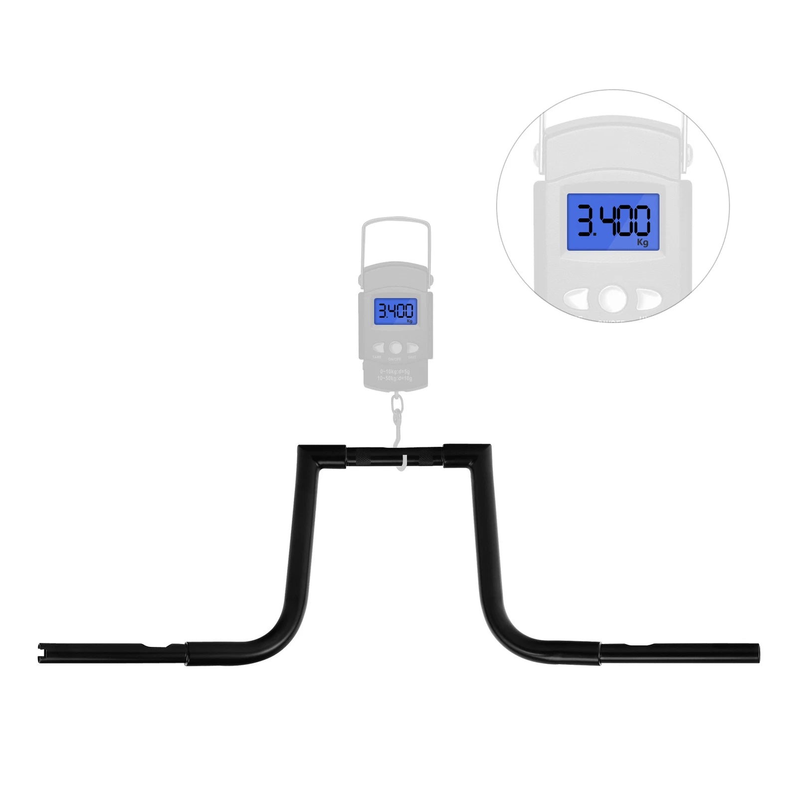 1.25" Fat 12" Rise Ape Hangers Handlebar for Harley Sportster XL883 XL1200 (2004–2023)