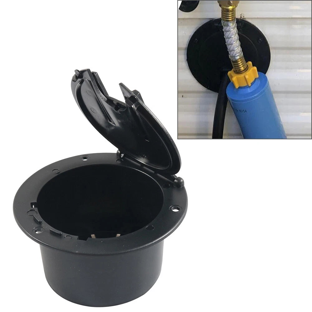 Round Electric Power Cord Cable Hatch Cover for RV Camper Trailer