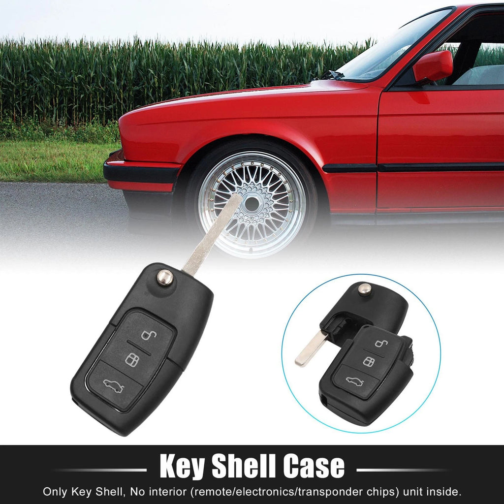 Key Fob Shell Case for Ford Focus (2004–2012), Fiesta (2008–2013), Kuga (2008–2010)