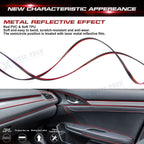 Red Interior Door Gap Edge Line Insert Molding Trim for 16ft (2024-2024)