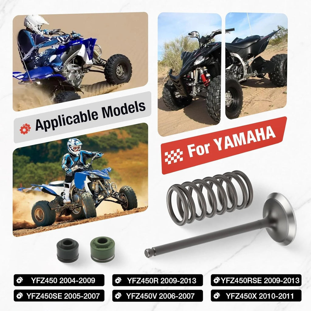 Intake Exhaust Valve & Seal Spring for Yamaha YFZ450 (2004–2009)