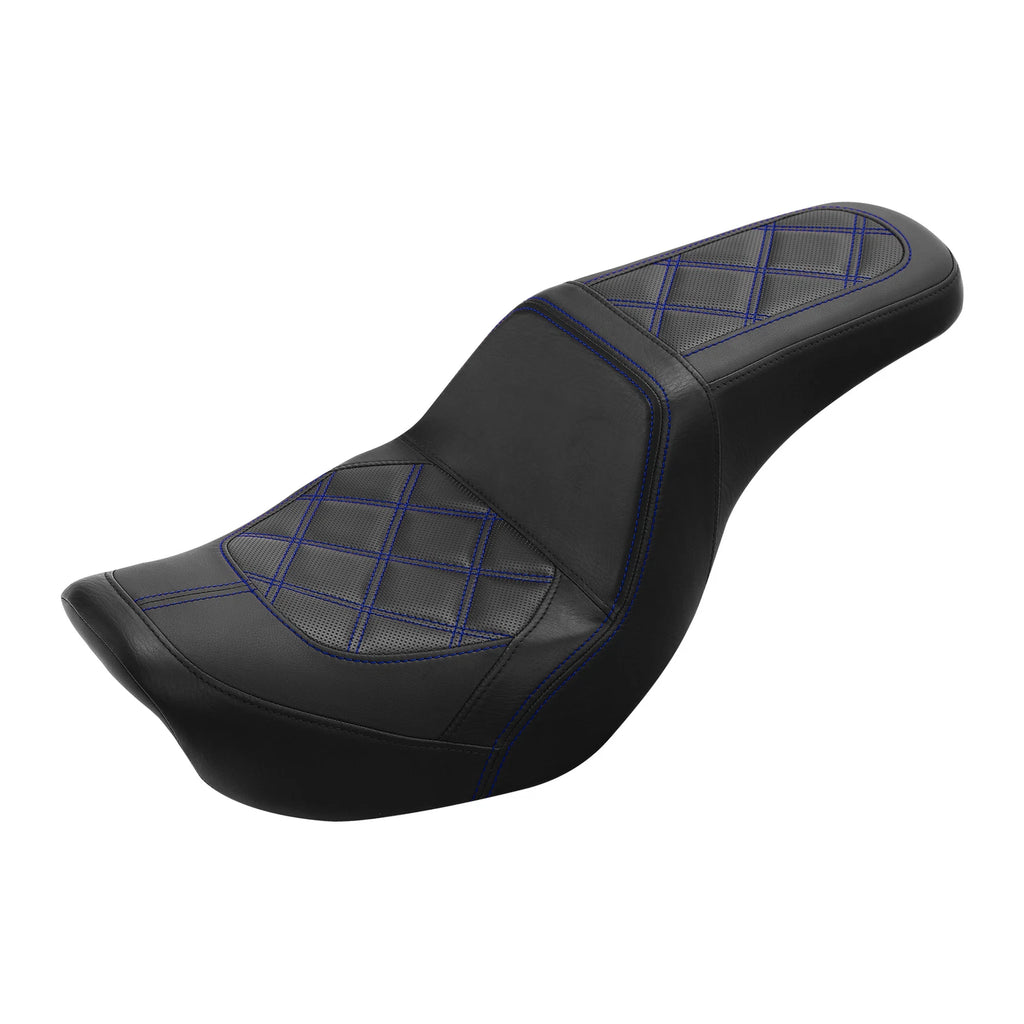 Rider Driver Passenger Seat for Harley Low Rider Wide Glide Street Bob (2006–2017)