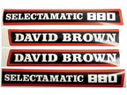 Bonnet Decal Set for David Brown 880 Selectamatic Tractor