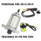 Starter Motor for Honda Foreman 500 TRX500FPM (2012–2013) with Relay & Key Switch