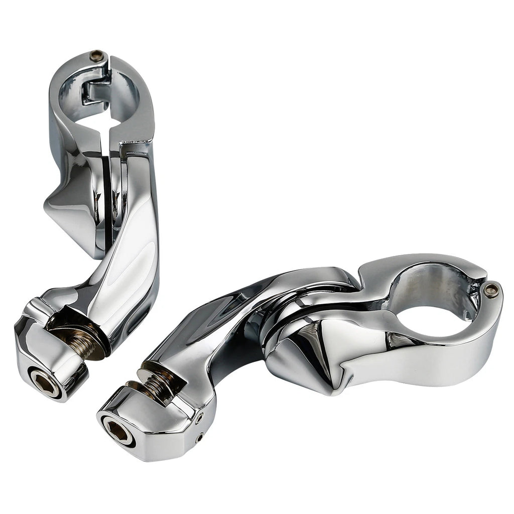 1-1/4" Short Angle Highway Pegs Mount Kit for Harley Touring Electra Glide (2014–2023)