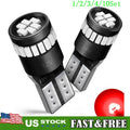 Set of 2 LED T10 Wedge Parking Dome License Light Bulbs for Make Model