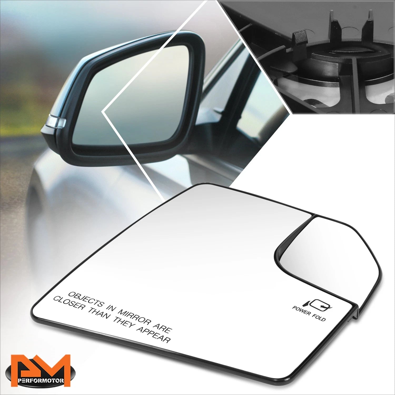 Heated Mirror Glass for Ford F-150 (2015–2020) OE Style, Power Fold