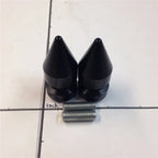 Black Spike Swingarm Spools 8mm for Honda CBR 1000RR (2004–2011)