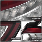 Chrome Red LED Outer Taillight Assembly for Ford Edge (2015–2018)