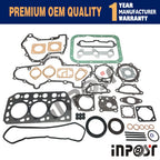 Full Gasket Set for Mitsubishi K3D MT17 MTE1800 MT210 Iseki TU170 TU160 (Case 245)