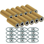 Set of 12 Engine Oil Filters for Ford Lincoln V6 Turbo