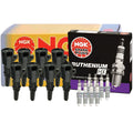 Set of 8 NGK COP Ignition Coils & Ruthenium HX Spark Plugs for Ford Lincoln Mercury