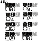Set of 8 Carburetor Gasket Repair Kit for ZAMA GND-105 C1M-EL44 Chainsaw