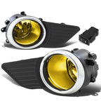 Set of 2 Fog Lights for Toyota Sienna (2011–2017) - Amber Lens, Chrome Bezel