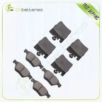 Set of 8 Metallic Front & Rear Brake Pads for Mercedes Benz CLK320 CLK430 (2000–2003)